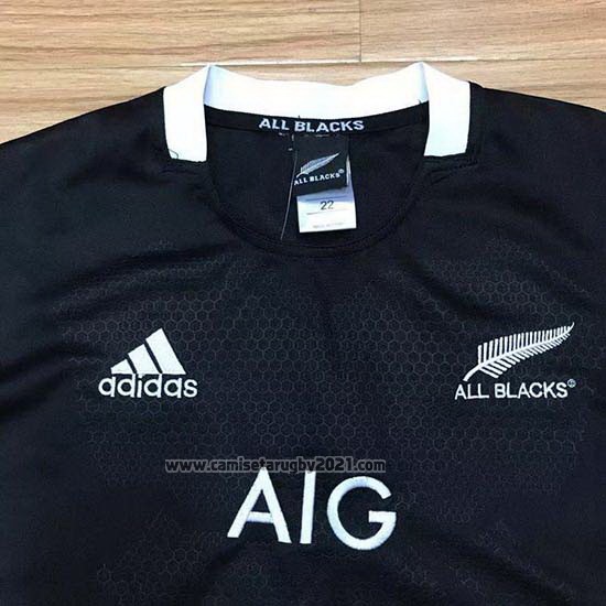 Camiseta Ninos Kit Nueva Zelandia All Blacks Rugby 2019-2020 Local